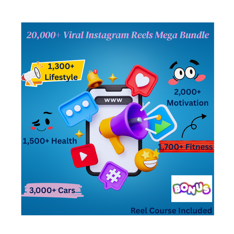 20,000+ Instagram Reels 2025 MRR, Reels Mastery Course, Hashtags, Canva, Booklet gallery