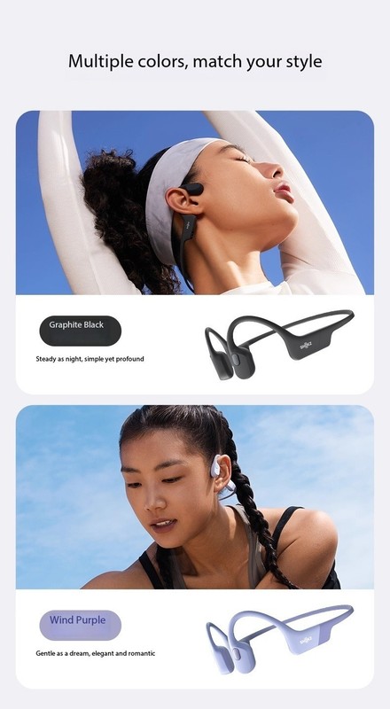 Shokz OpenRun Air S803 Bone Conduction Wireless Bluetooth Sports Earphones gallery
