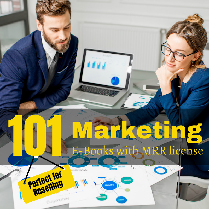 101 eBook's on Marketing in English with MRR License