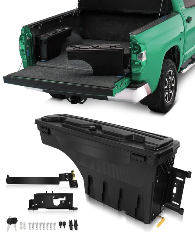 Right Truck Bed Tool Box for Ram 1500 2500 3500 02-18 Multi-Compartment No-Drill