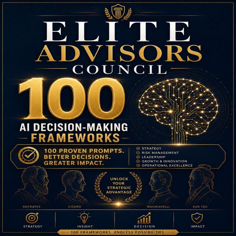 100 Elite AI Prompts Collection | Business Strategy Templates | DIGITAL