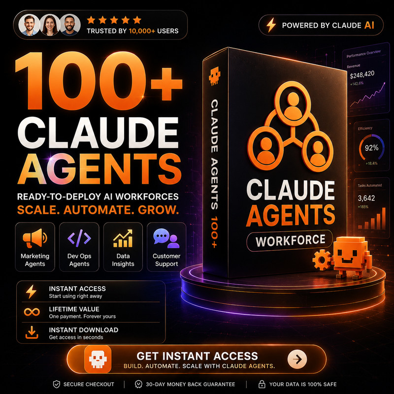 107 Claude Agents Bundle | AI Agents for Claude Code | Developer, Marketing etc