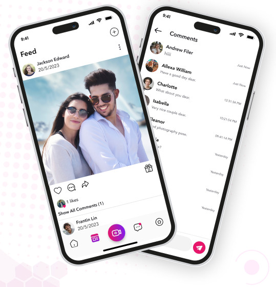 Tivio Flutter Social Media App | Live Streaming Video Call Chat | Android + iOS gallery