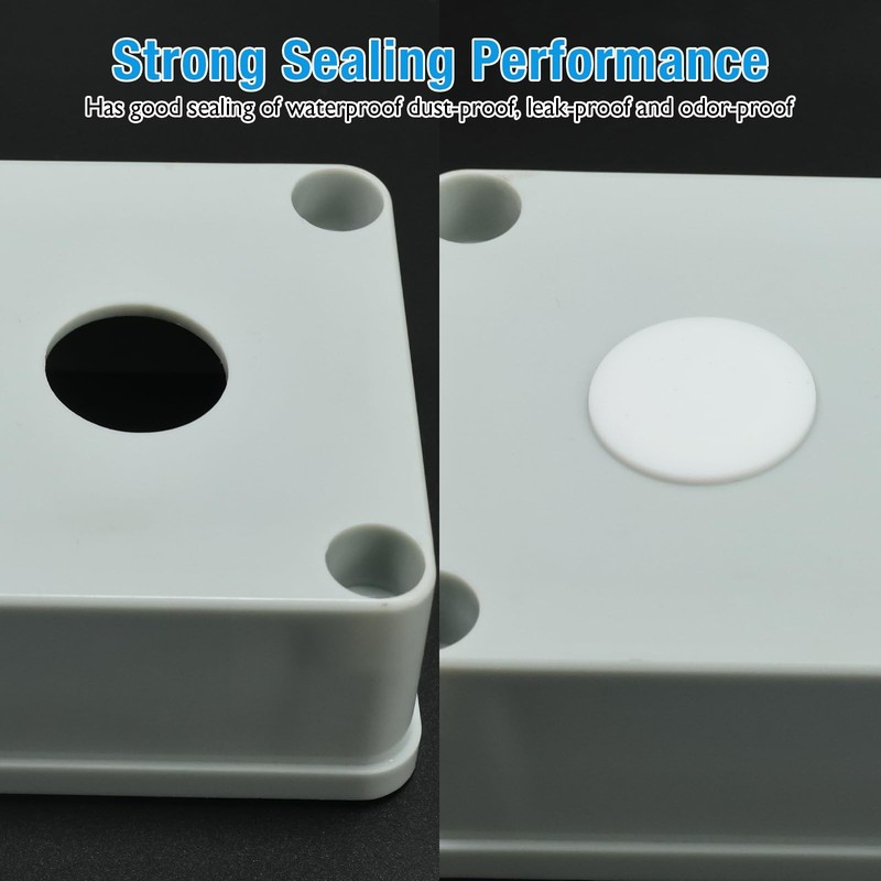 8mm Silicone Rubber Hole Plugs Snap In White Waterproof Seal Caps Pack of 25 gallery