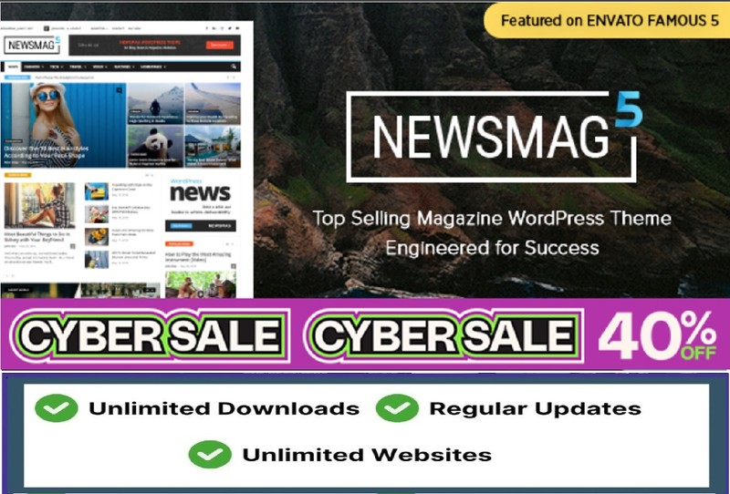 NewsMag 5.4.3.1 WordPress Theme for Magazine News Blog Websites TagDiv GPL