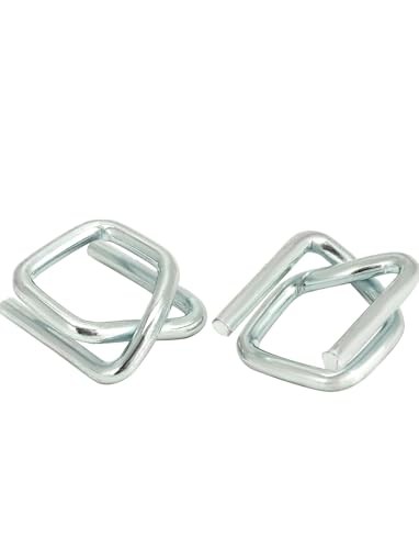 200 Pack Metal Buckles for 1/2 Inch Poly Strapping Heavy Duty Industrial Fastene gallery
