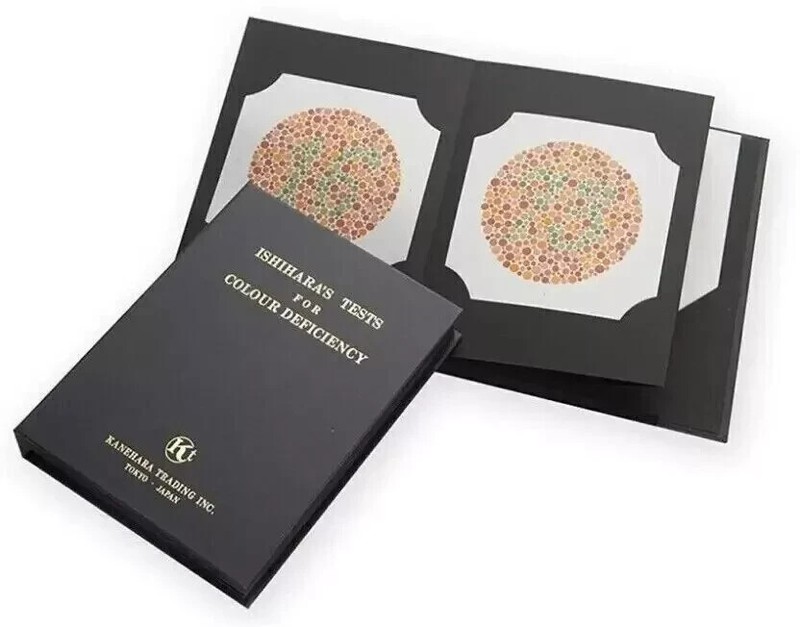 Ishihara Book 14 Plates Latest Edition And Near Vision Book (Hardcover) Occular