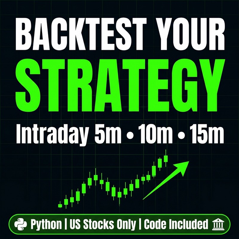 I Will Backtest Your Intraday Strategy in Python -5m 10m 15m - Code Included