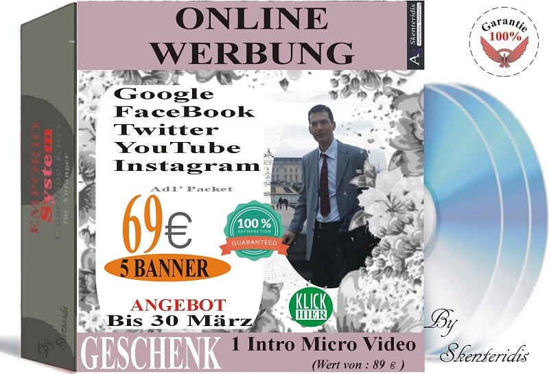 Create ads create ads on social media 5 banner 69eur + 1 micro video