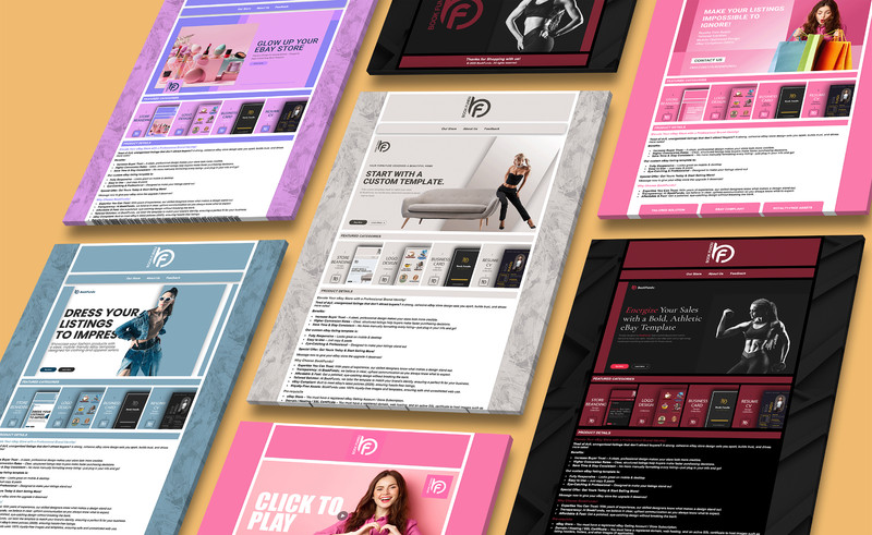 Luxury Beauty eBay Store Template | Designed for High-End Cosmetics & Skincare gallery