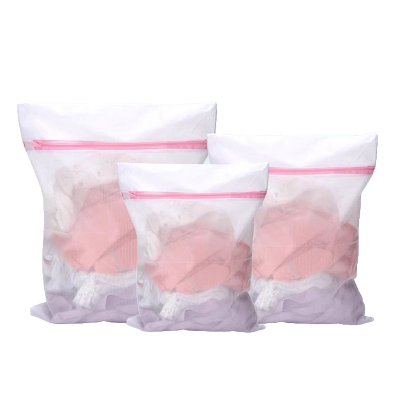 3Pcs Laundry Washing Machine Net Mesh Bag Clothes Sorting Laundry Bag Three Size
