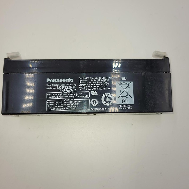 PANASONIC valve regulated lead-acid battery LC-R122R2P