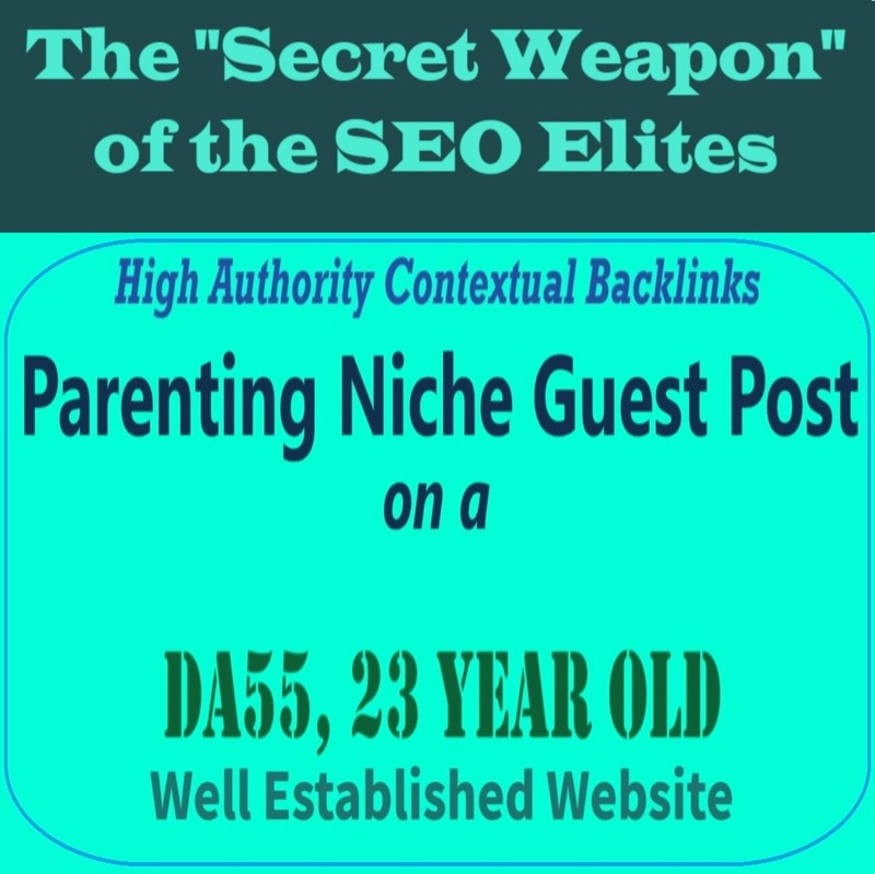 Premium SEO Guest Post on my DA50+ Parenting Blog with Dofollow backlink