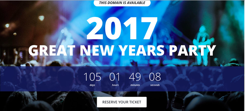 NewYearsCelebration.org domain with number 518-NEW-YEAR