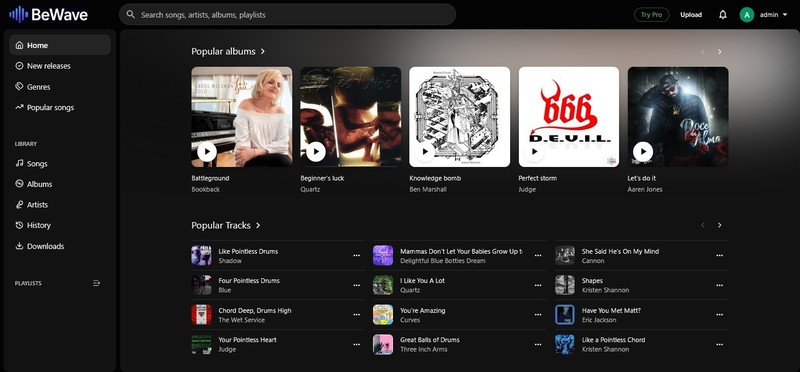 BeWave - Music Streaming & Sharing PHP Platform | Full Source Code | Super-Fast gallery