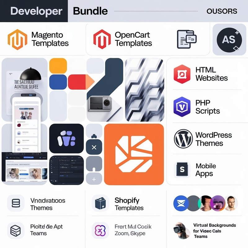 Developer Bundle | 1200+ Templates, HTML Sites, PHP Scripts, Mobile Apps, & More gallery