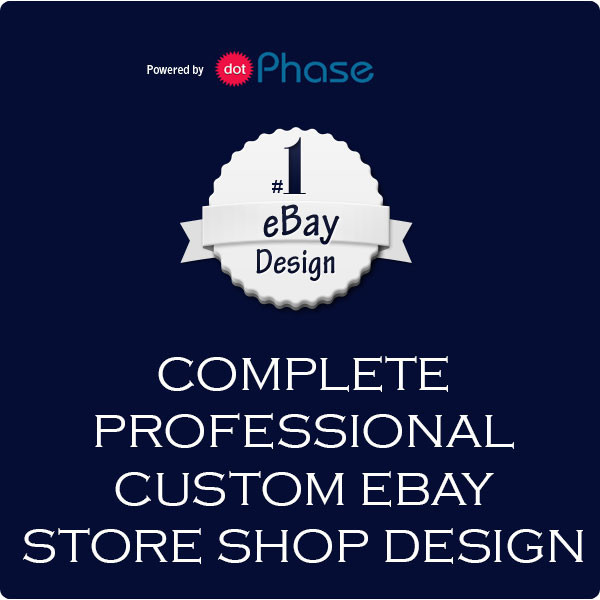 Complete Bespoke eBay Store Shop Design & Installation + Pages 2020 FREE BANNER