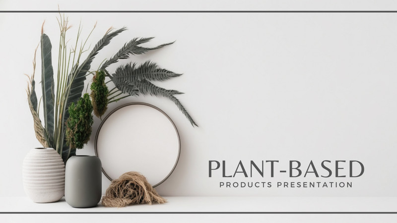 WP Theme-Blog website -Plant-based Products Presentation -Canva Template