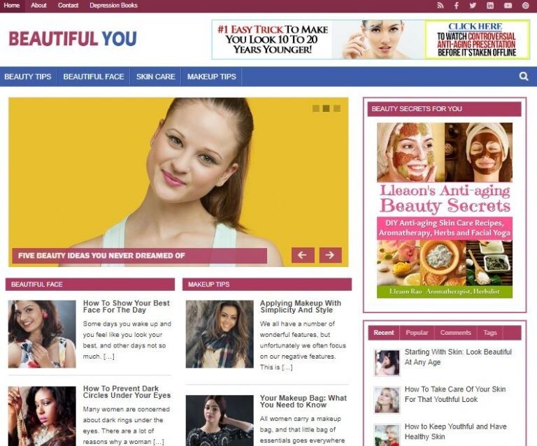 Beautiful You Ready Made Blog Turnkey Niche Website Business for Sale