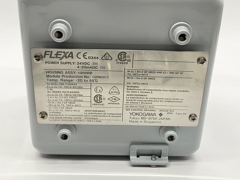 Yokogawa FLEXA 21 Liquid Analyzer K9088FB C2R80317 – 24VDC 4–20mA, New Open Box gallery