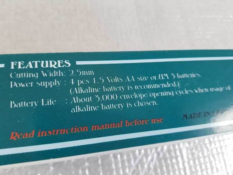 Handheld Electric Letter Opener - Battery Operated - Black Martin Yale gallery