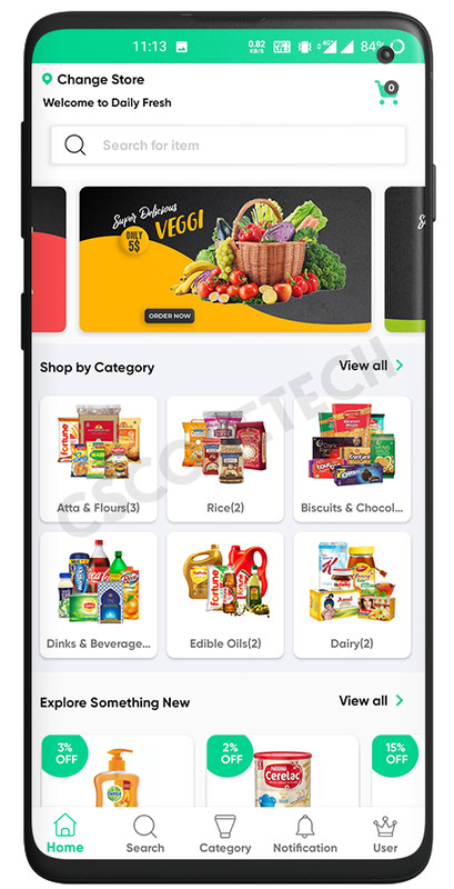 GoServe Multi-Vendor Food, Grocery, Pharmacy Delivery Android App + Admin Panel gallery