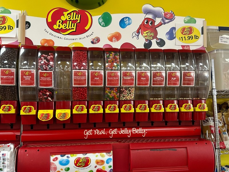 Large Jelly Belly Candy Bean Dispenser Display Rack Store Fixture Retail Display gallery