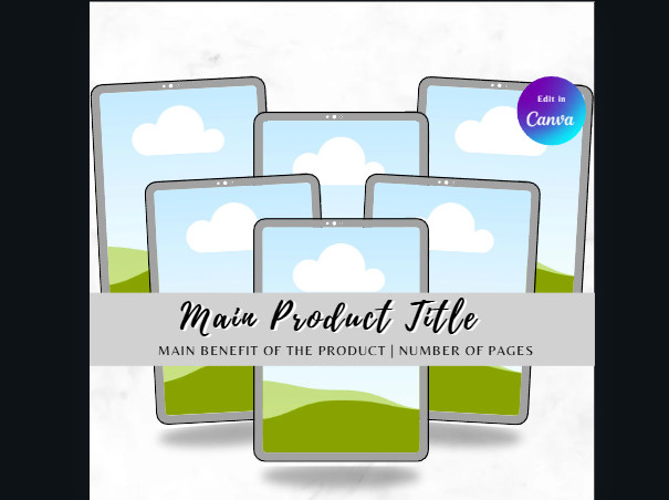 Digital Mock Up Templates 155 pg Edit in Canva For Digital Products w MRR Rights gallery