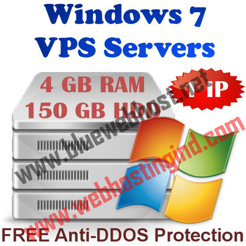 Windows 7 VPS (Virtual Dedicated Server) 4GB RAM + 150GB HDD + DDOS gallery