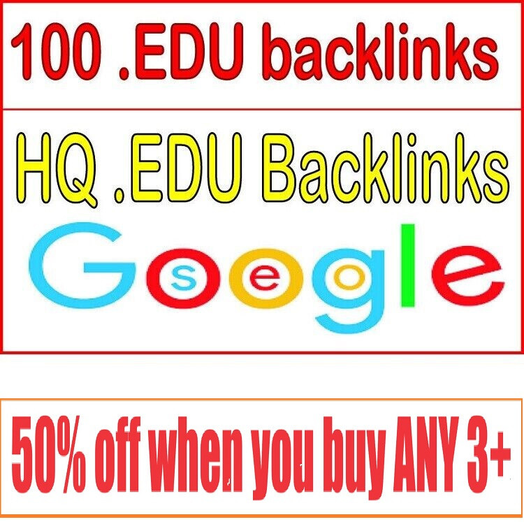 100 High Quality EDU SEO Backlinks