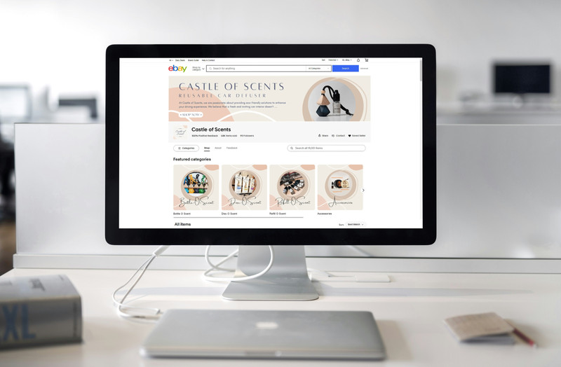 Ebayvorlage 2024 Verkaufsvorlage Responsive Template Design Orange + free Editor gallery