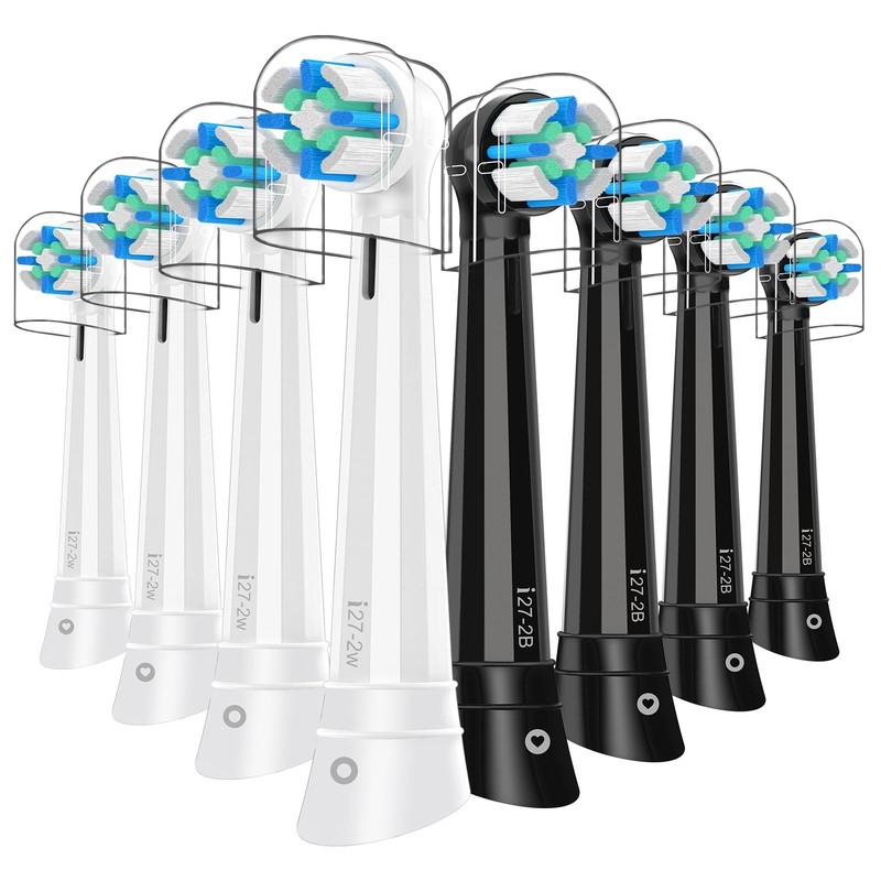 8 Pcs Toothbrush Head Compatible with Oral B IO 2/3/4/5/6/7/8/9/10 Series Ele...