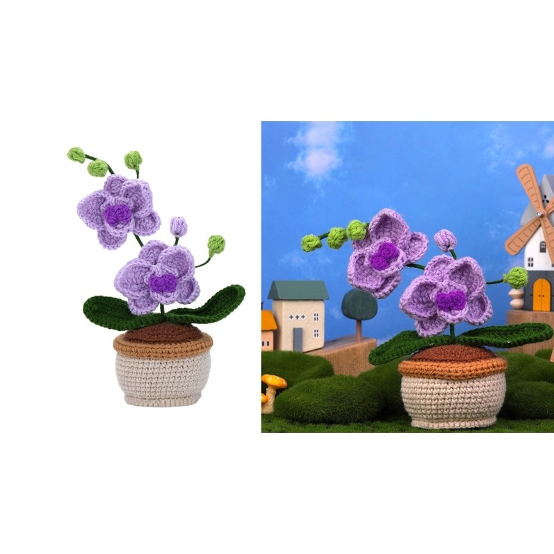Complete DIY Potted Plant Flower Crochet Kits for Home Decorations Birthday Gift gallery