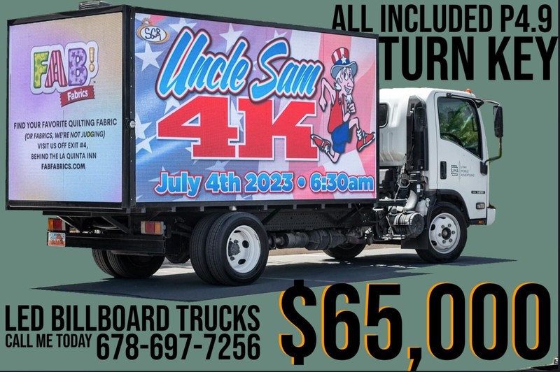 Digital Led billboard Truck, Advertising Truck P4.9 All Weather Proof Turn Key gallery