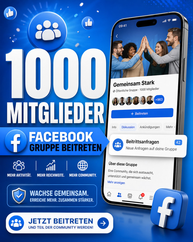 Facebook / Group Growth Service, Up to 1000 new members for your group