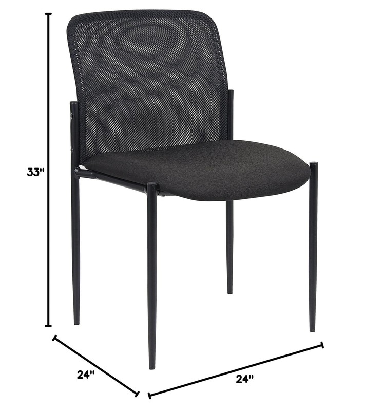 Boss Office Products Mesh Guest Chair in Black (B6919) gallery