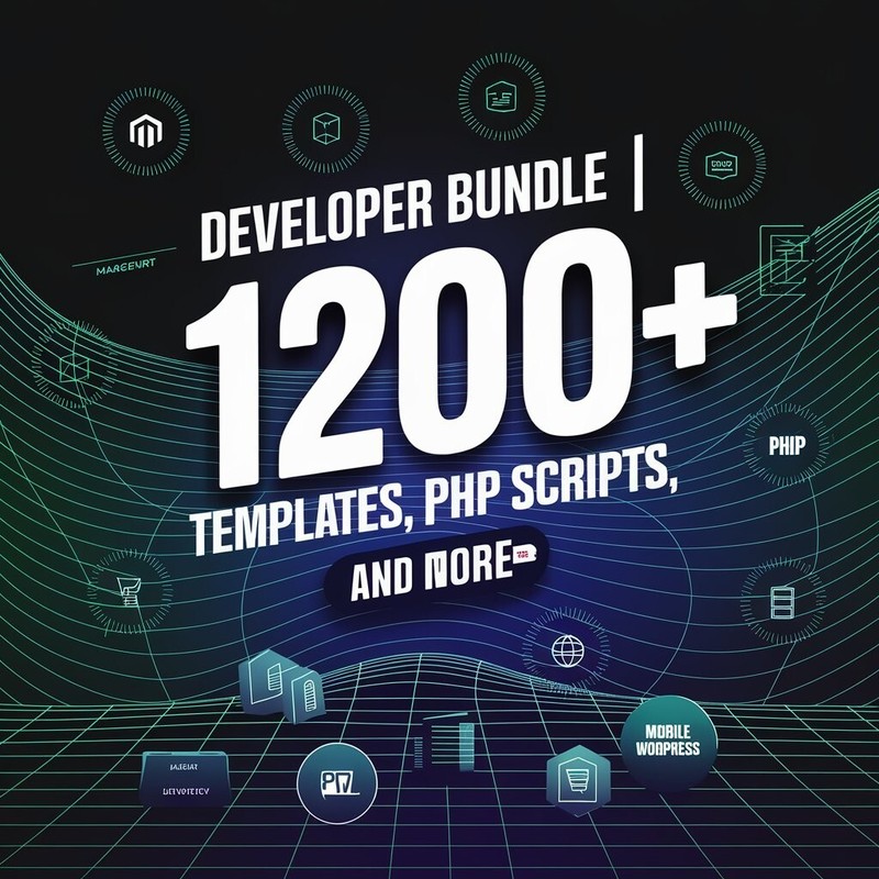 Developer Bundle | 1200+ Templates, HTML Sites, PHP Scripts, Mobile Apps, & More gallery