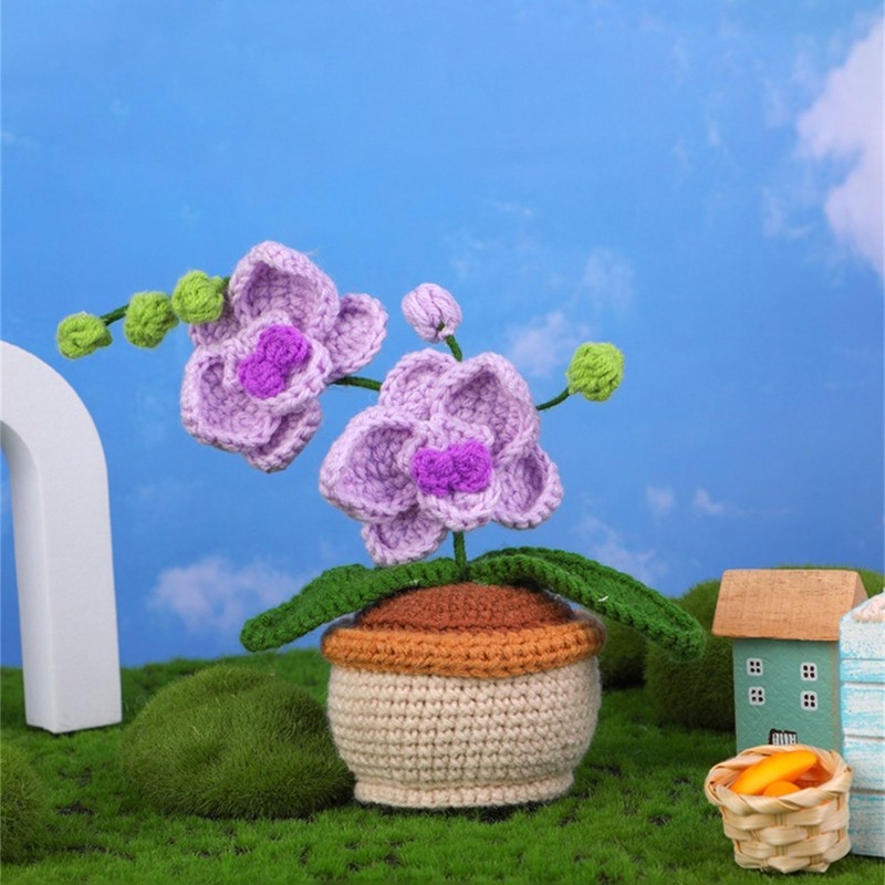 Complete DIY Potted Plant Flower Crochet Kits for Home Decorations Birthday Gift gallery