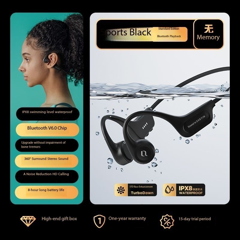 SHEYIN X15 headphones, sports cycling, 8-level waterproof gallery