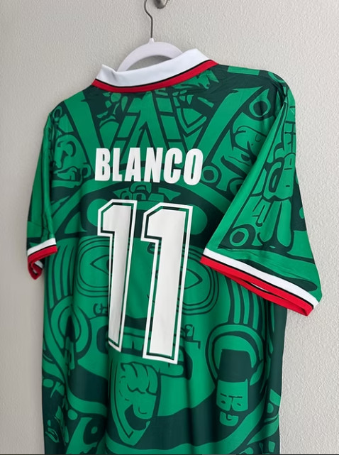 Mexico 1998 World Cup Home Jersey - Cauhtemec Blanco #11 gallery