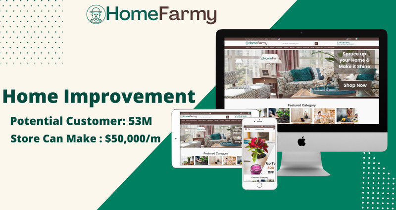 homefarmy.com Advanced Shopify Dropshipping Store With Winning Products