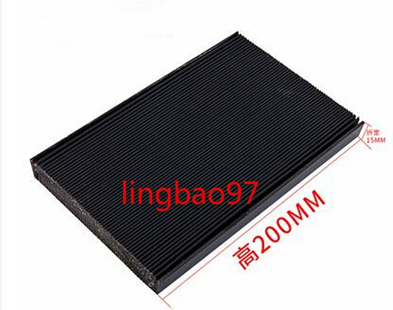 Flexible CNC Engraver Machine Protective Flat Accordion Bellows Cover Tool 200mm gallery