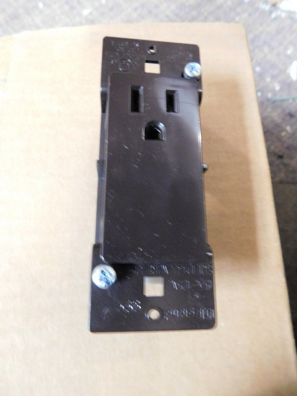 P&S Slater Self Contained Single Outlet Receptacle 125V BROWN mobile home