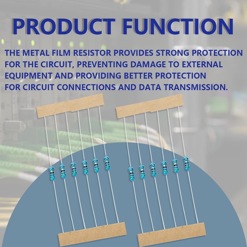 100 Pcs 1/4W 1% Tolerance 51 Ohm Metal Film Resistor Resistance for DIY Proje... gallery