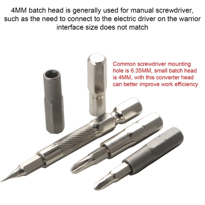 6Pieces Hex Bit Adapters Set 1/4Inch to 4mm for Various Repairing Work Needs gallery