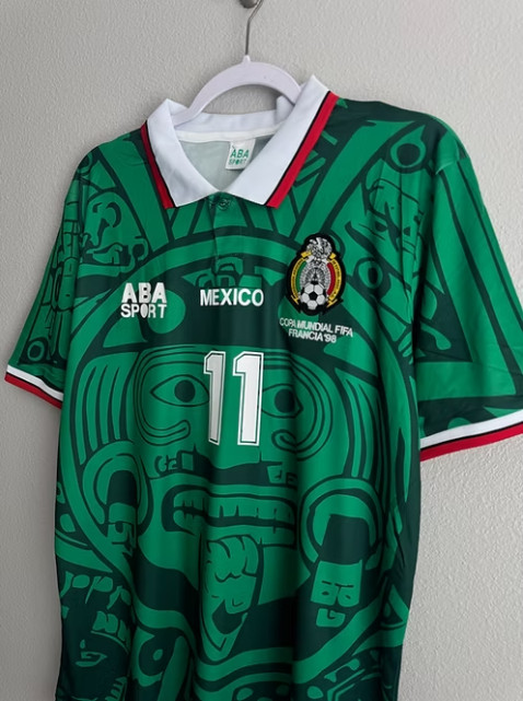 Mexico 1998 World Cup Home Jersey - Cauhtemec Blanco #11 gallery