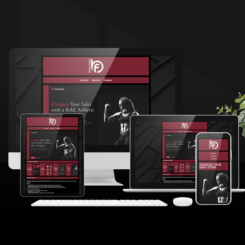 eBay Store Design & Listing Template for Athletes | Sports Equipment & Gym Gear gallery