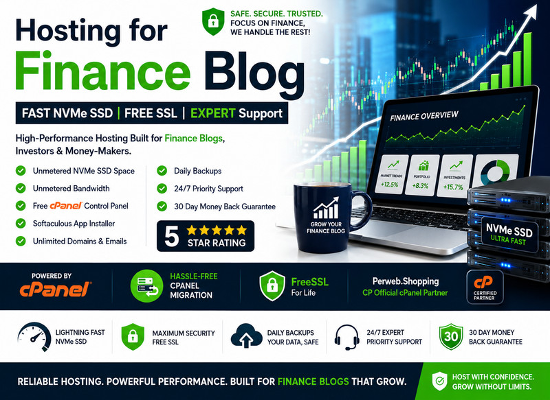 Hosting for Finance Blog - 💰 Lightning-Fast SSD + Free SSL | Only $14.99/Year!