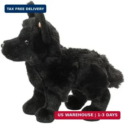 Douglas Harko Black German Shepherd Dog Plush Stuffed Animal gallery