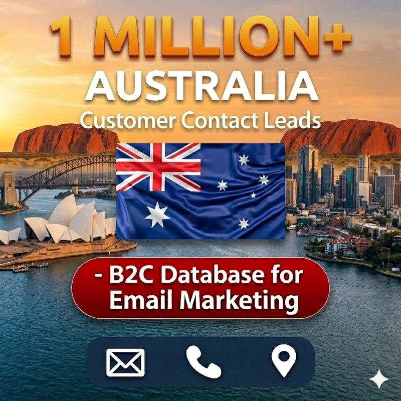 1 Million AUSTRALIA Customers Email Database B2C Contact leads | Excel CSV 2026 gallery